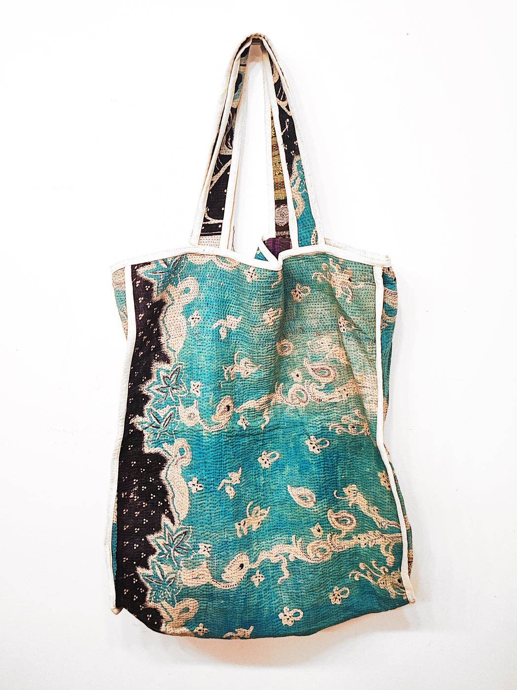 Indigo Collection - Wholesale Tote Bag - Women's - VINTAGE KANTHA TOTE8