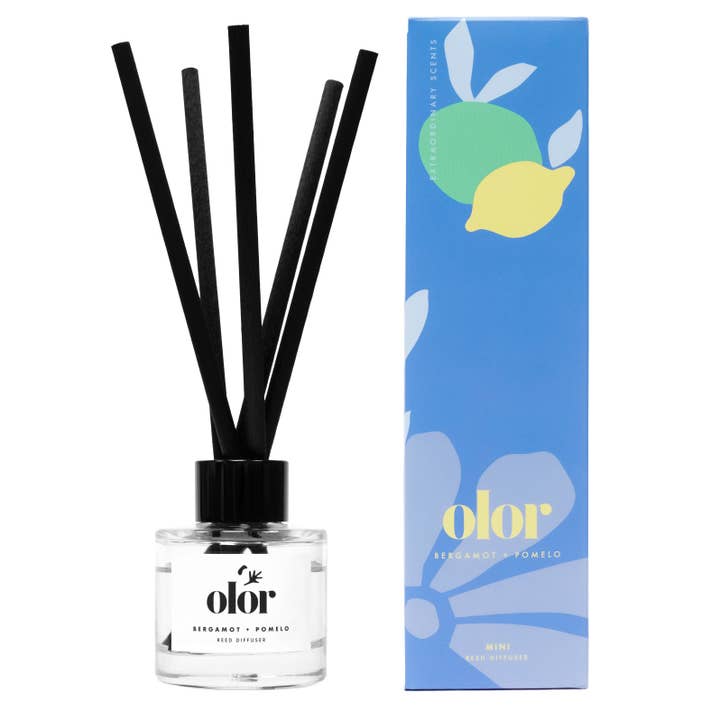 OLOR - Wholesale Reed Diffuser - Bergamot + Pomelo Mini Reed Diffuser2