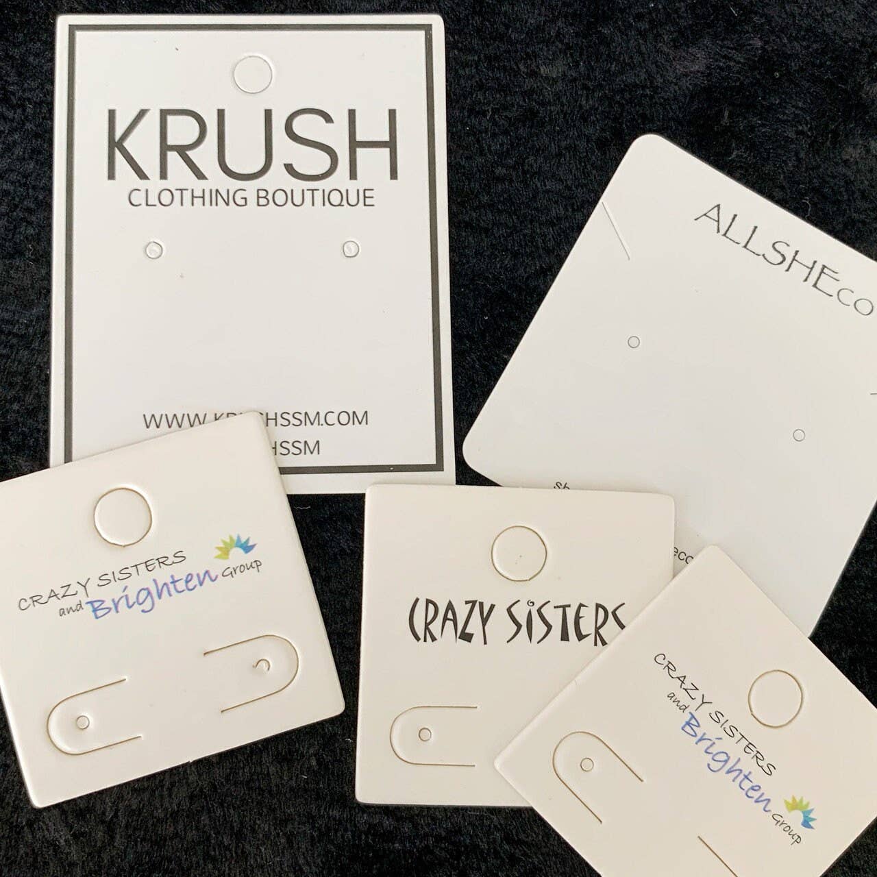 Zakka - Vente Supports et présentoirs à bijoux - Cartes personnalisées pour bijoux avec logo, toutes tailles et formes12