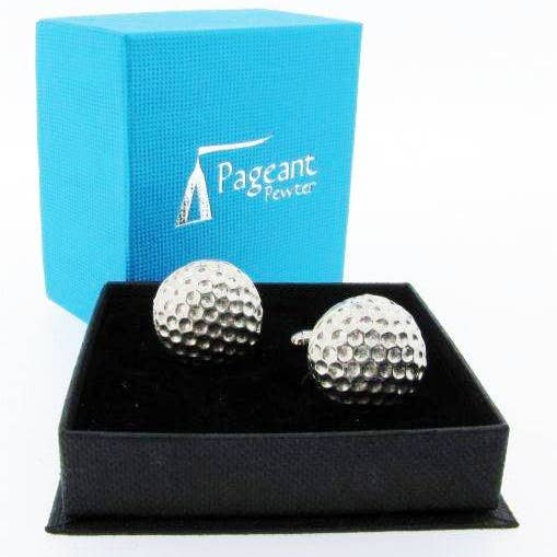 Pewter Golf Ball Cufflinks for wholesale by Pageant Pewter