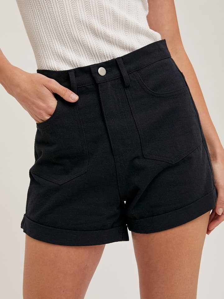 Bluivy - Wholesale Shorts – Women’s - HIGH-RISE DENIM MOM SHORTS SIDE POCKETS19
