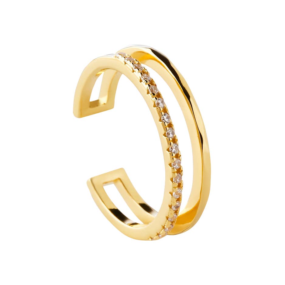 MURONA - Wholesale Multi-Stone Ring - Stripe Gold
