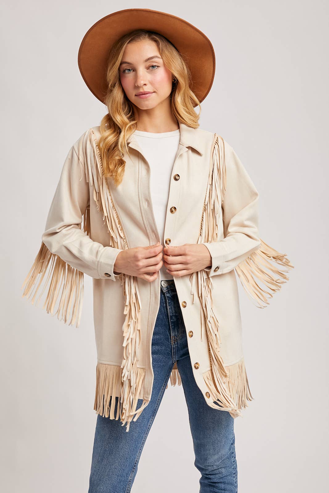 Bluivy - Wholesale Jacket - Women's - VEGAN SUEDE FRINGED JACKET12