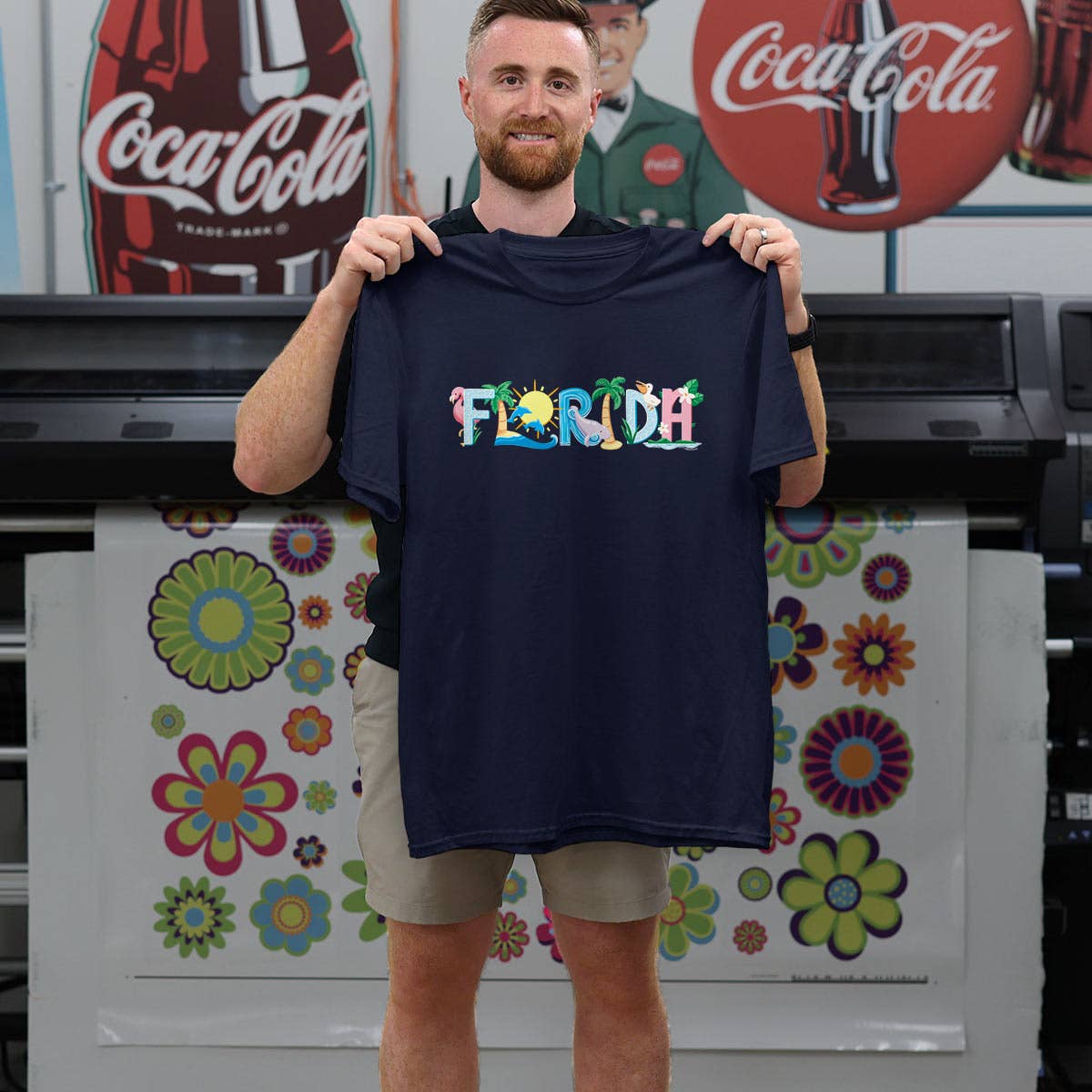 RetroPlanet - Wholesale T-Shirt (Graphic) - Unisex - Florida Whimsical Animals T-Shirt Adult Unisex Cotton S-2X1