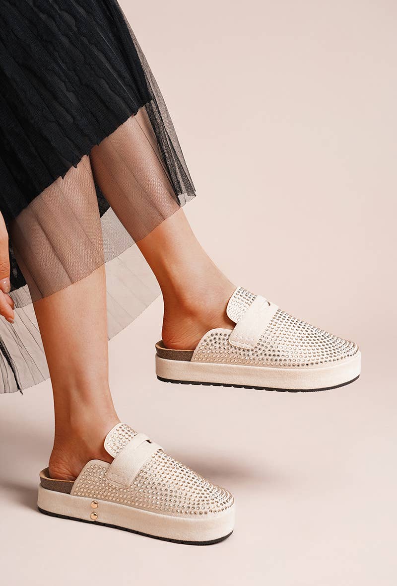 LADY GLORY - Wholesale Mules - Women's - Platform mules adorned with sparkling rhinestones13