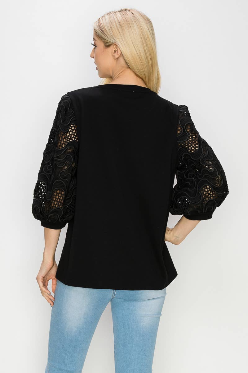Joh Apparel - Wholesale Knit Top - Women's - Ruth Pointe Knit Top with Lace7