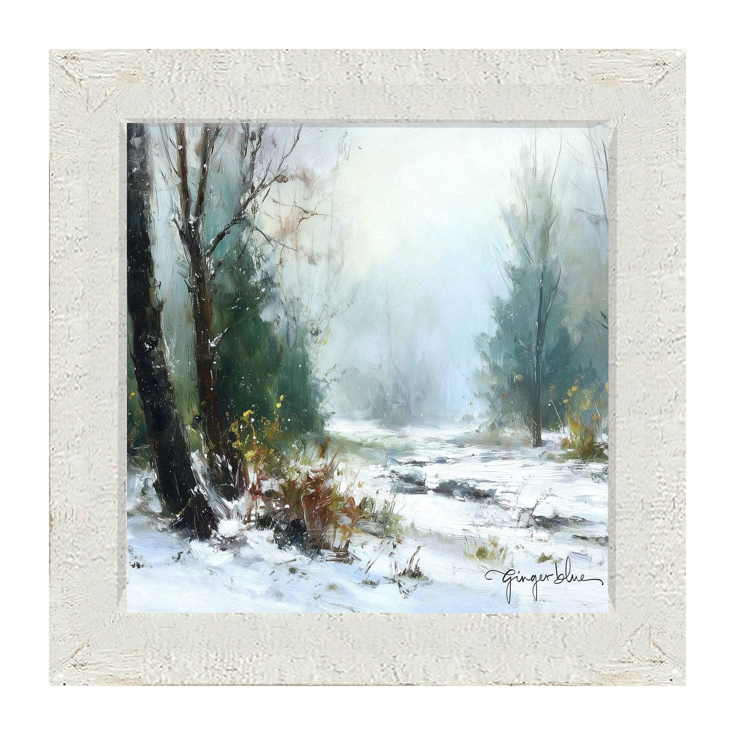 ginger blue - Wholesale Art Print - Snowy Forest2