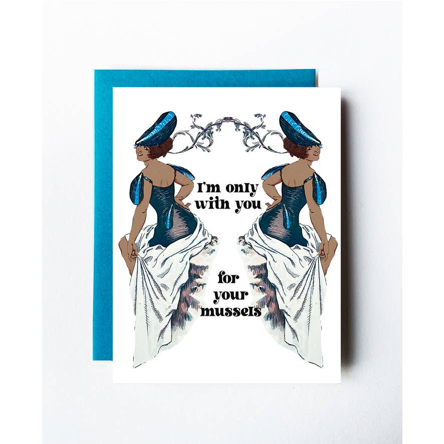 The Twentieth - Wholesale Love Card - Art Deco Vintage Mussels Card