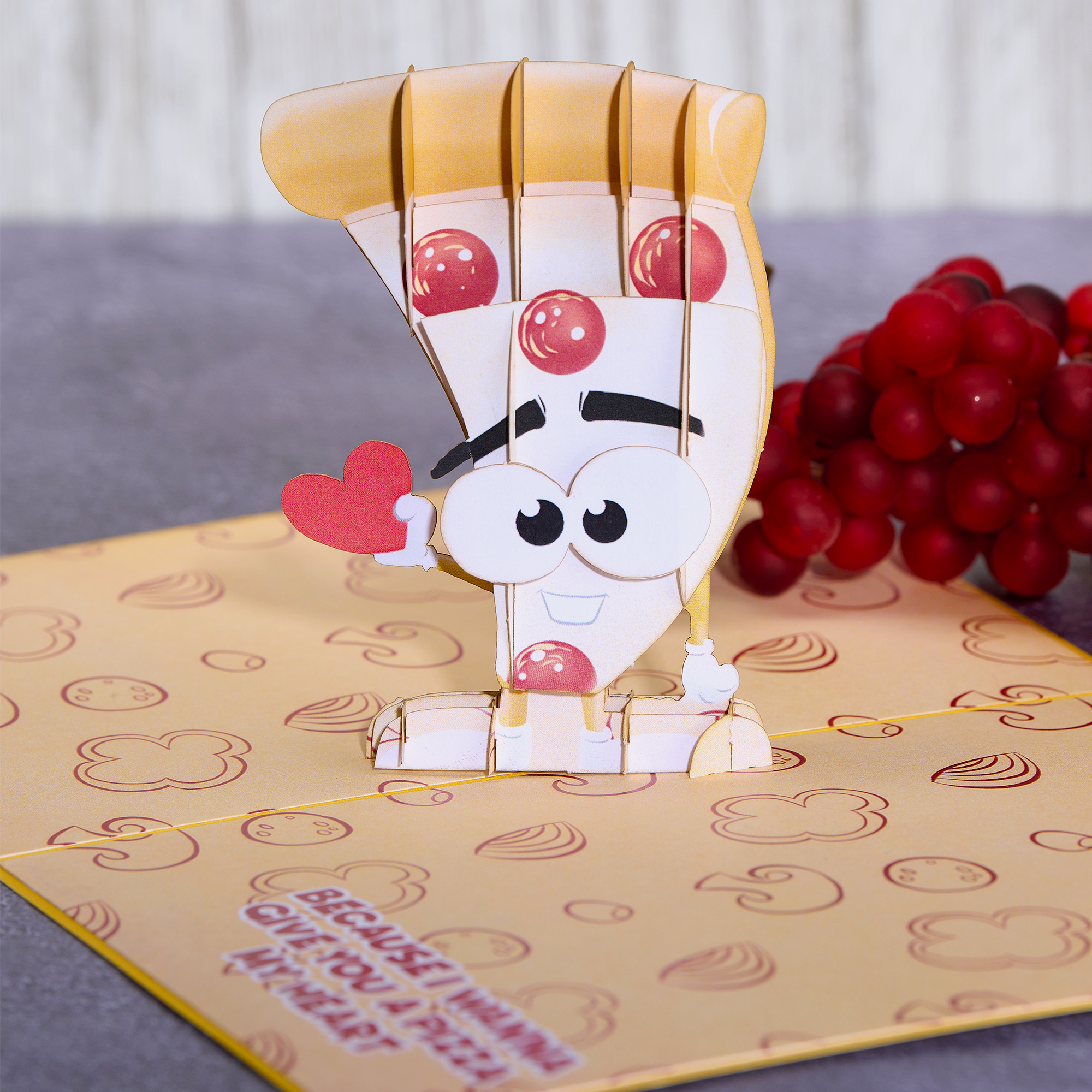 Card Foolery – Großhandel Liebeskarte – Pizza Liebe Lustige 3D Pop-Up-Karte für Pizzaliebhaber1