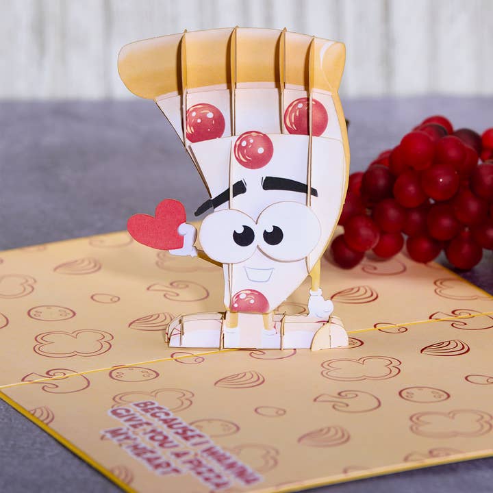 Dirty Pop Cards - Wholesale Love Card - Pizza Love Funny 3D Pop-Up Card for Pizza Lovers1