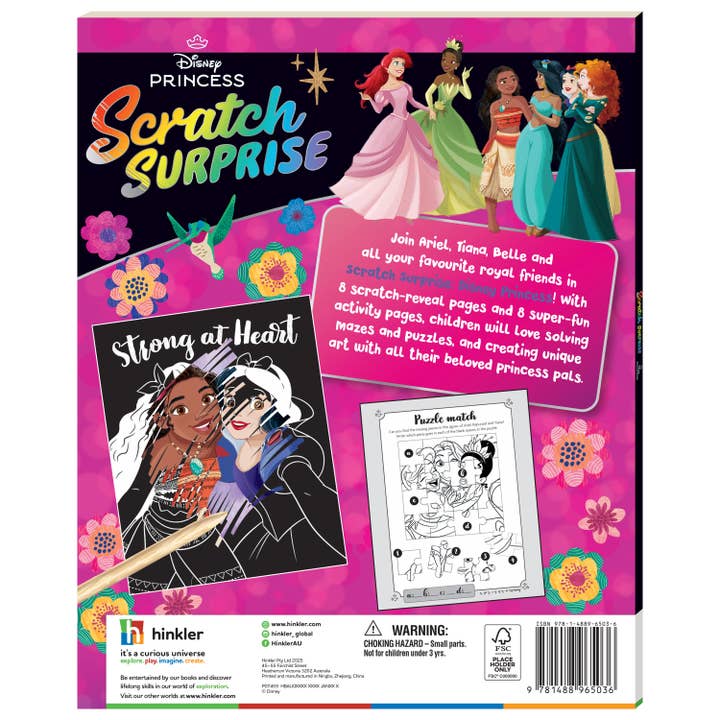 Hinkler Australia - Wholesale Coloring & Activity Book - Kids & Baby - Scratch Surprise Disney Princess4