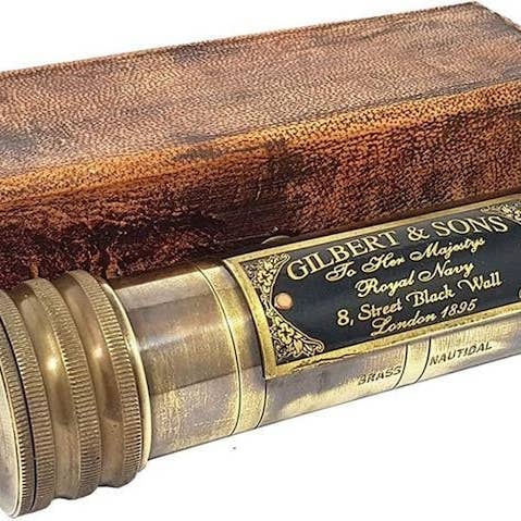 DDecorStore - Wholesale Decorative Tabletop Object - Brass Kaleidoscope, Handmade Kaleidoscope,