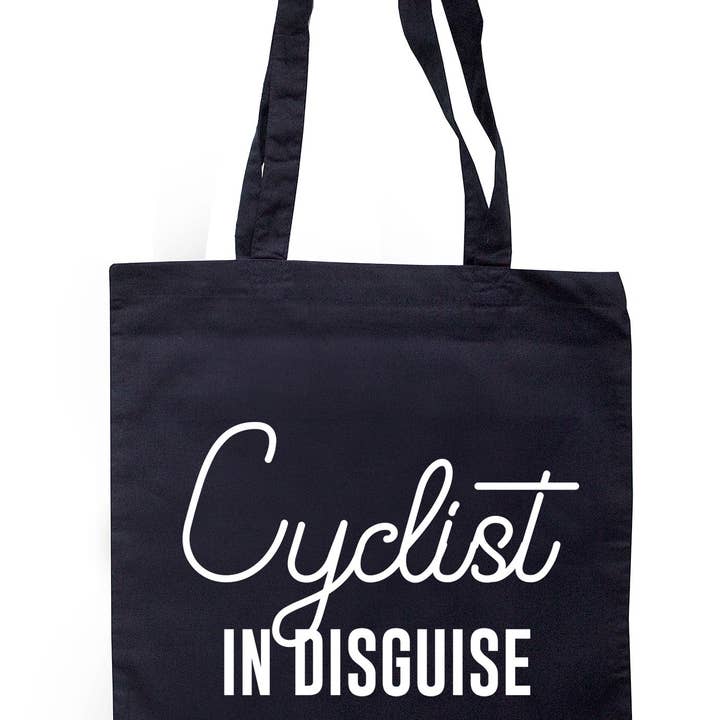 Illustrated Identity – wholesale Tote bag – Unisex – Cyclist In Disguise Tote Bag S00631