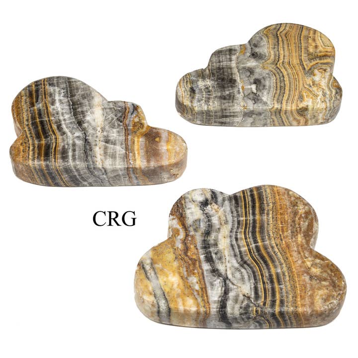 1 KILO LOT - Bumblebee Onyx Clouds / MIXED SIZES for wholesale by Crystal River Gems LLC