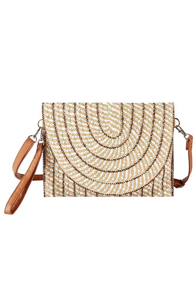Hana – Engroshandel Clutch - Dame – Multifarvet Sommer Strå Clutch & Crossbody Taske3