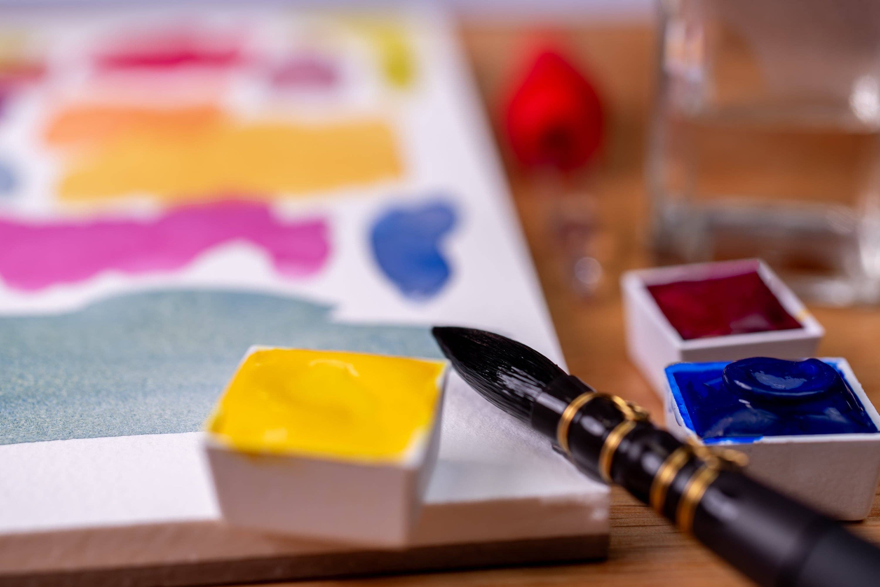 Federal Color - Wholesale Watercolor Paint - Tonic Watercolor Half Pans, Primary Trio4