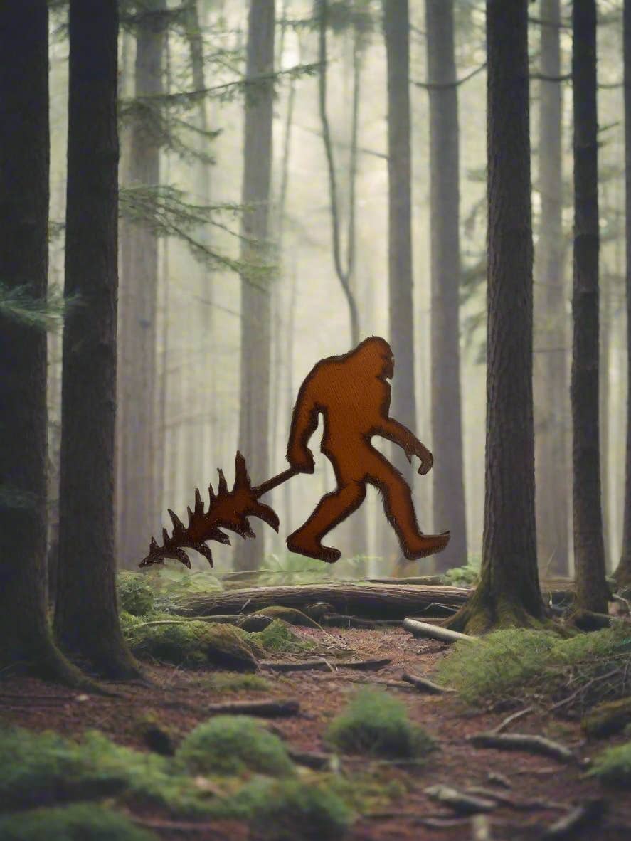 Universal Ironworks USA - Wholesale Magneet - Bigfoot Yeti Sasquatch met rustieke metalen magneet van Pinetree
