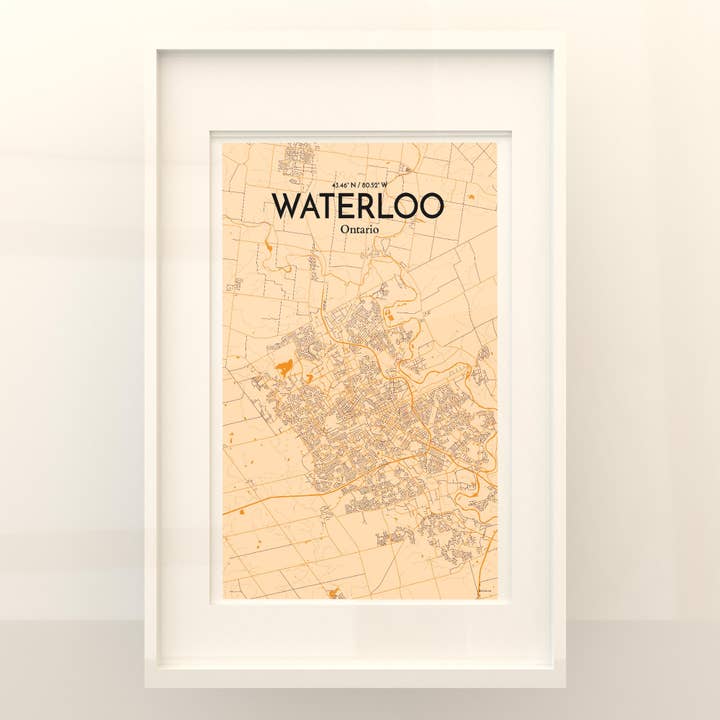 OurPoster.com - Wholesale Poster - Waterloo City Map Poster85