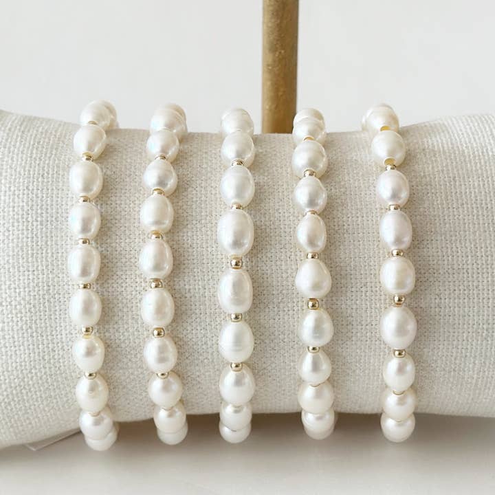 Polly Pearl Bracelet for wholesale by Jeny Baker Designs
