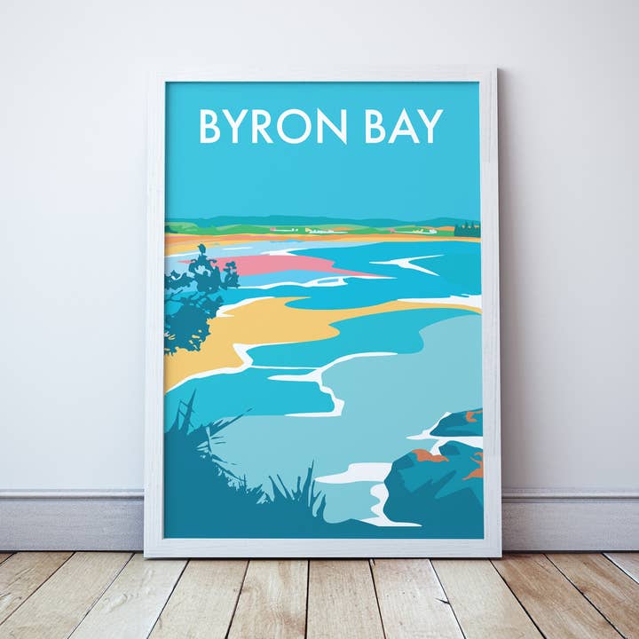 Seascape Prints - Wholesale Art Print - Byron Bay Beach Travel Print