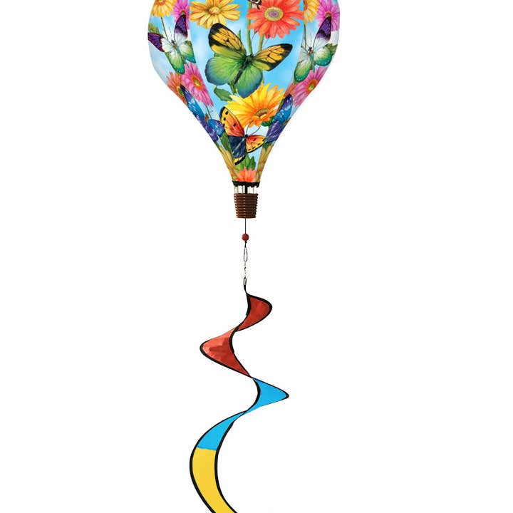 Briarwood Lane - Wholesale Wind Spinner - Fluttering Butterflies Hot Air Balloon Wind Twister