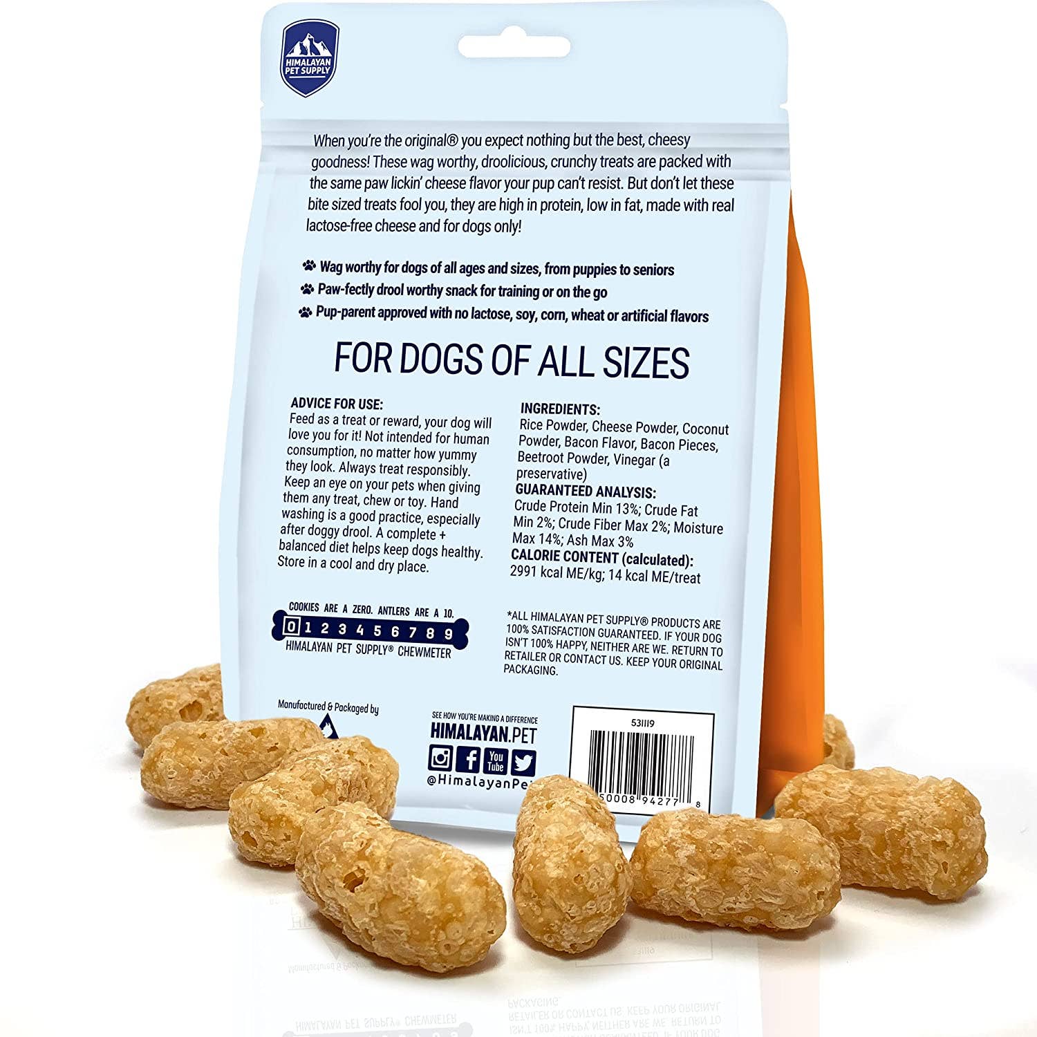 Himalayan Pet Supply - Wholesale Pet Treats - Dog - Barkeetos - Bacon1