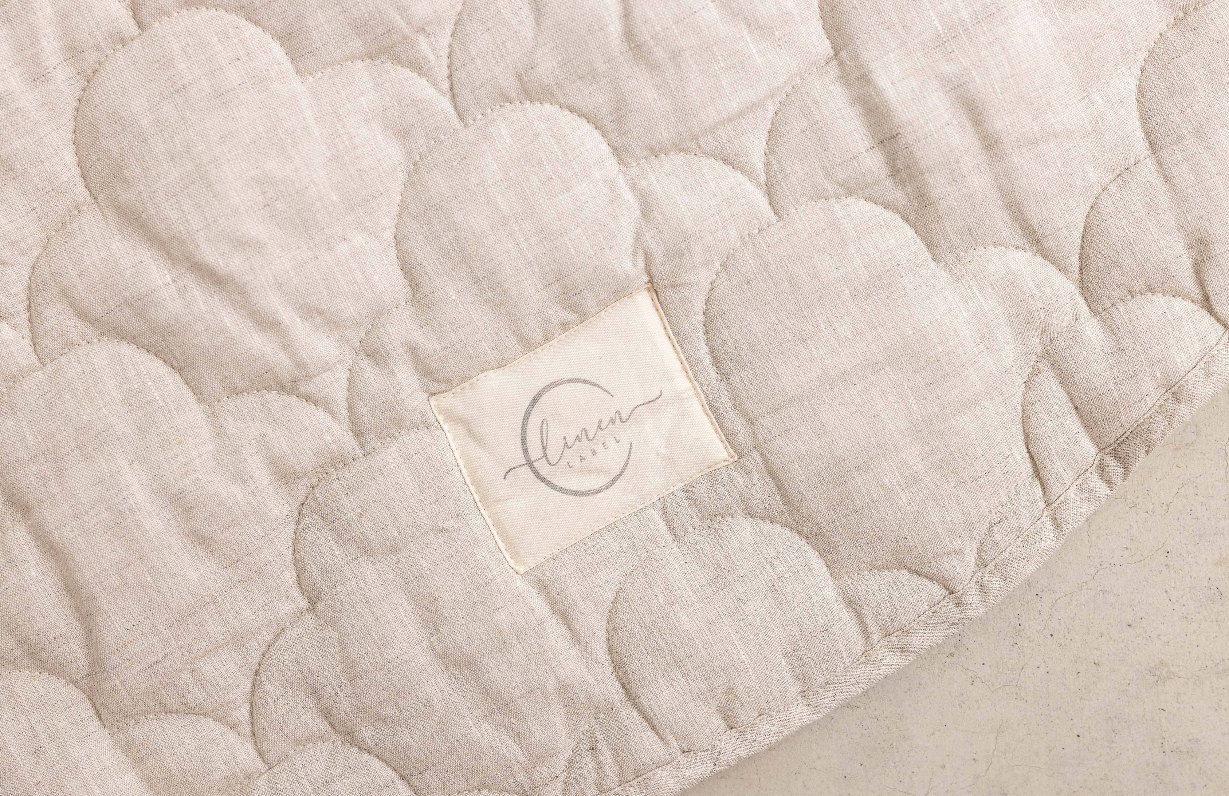 linen label - Wholesale Play mat – Kids & baby - Natural Oat Cloud Quilted - Play Mat2