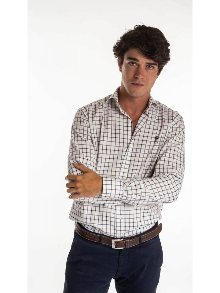 PEPPER - Venta al por mayor Camisa con botones - Hombre - Camisa Cuadros Merida