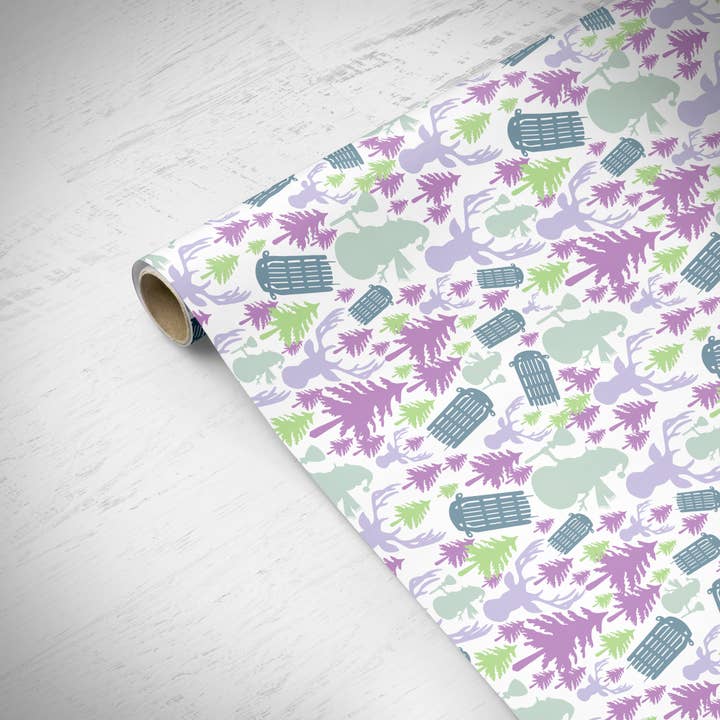 Purply Blue - Papel de Arte Wonderland por atacado de Phillips Designs