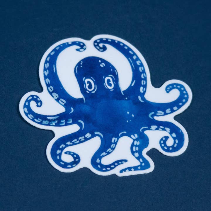 Octopus - Vinyl Sticker for wholesale by Fish-Eyed by Gabrielle Jolie