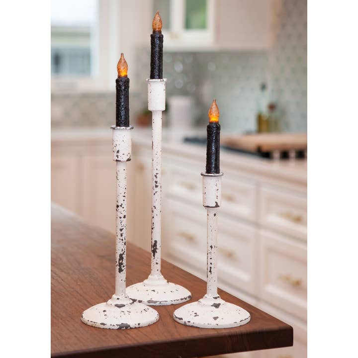 Col House Designs - Venta al por mayor Candelabros - Portavelas envejecido de 9"