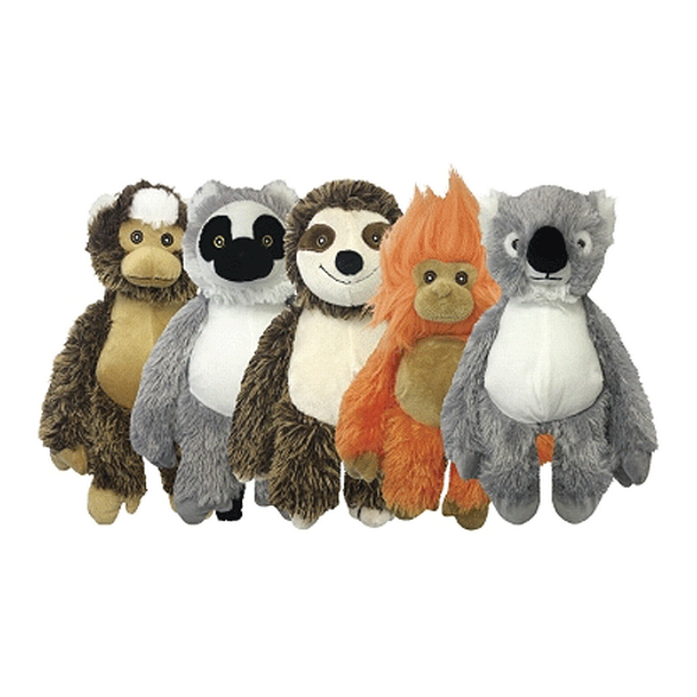 King Wholesale Pet Goods - Wholesale Pet Plush Toy - Dog - Multipet Bark Buddies Assorted 8in0