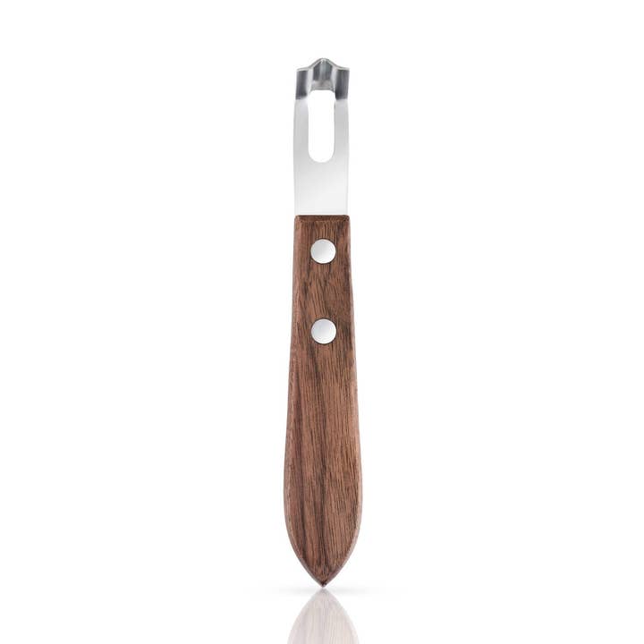 Viski Professional Channel Knife W/ Black Walnut Wood Handle for wholesale by True Brands