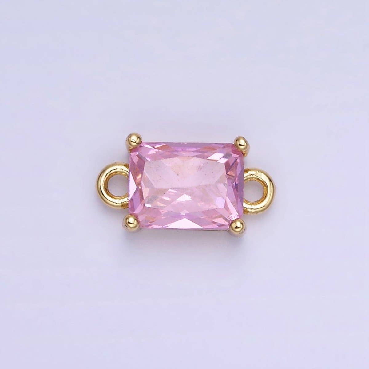 Aim Eternal - Venta al por mayor Abalorios/colgantes individuales - Conector de Baguette de CZ Relleno de Oro de 14K | G422 - G4296