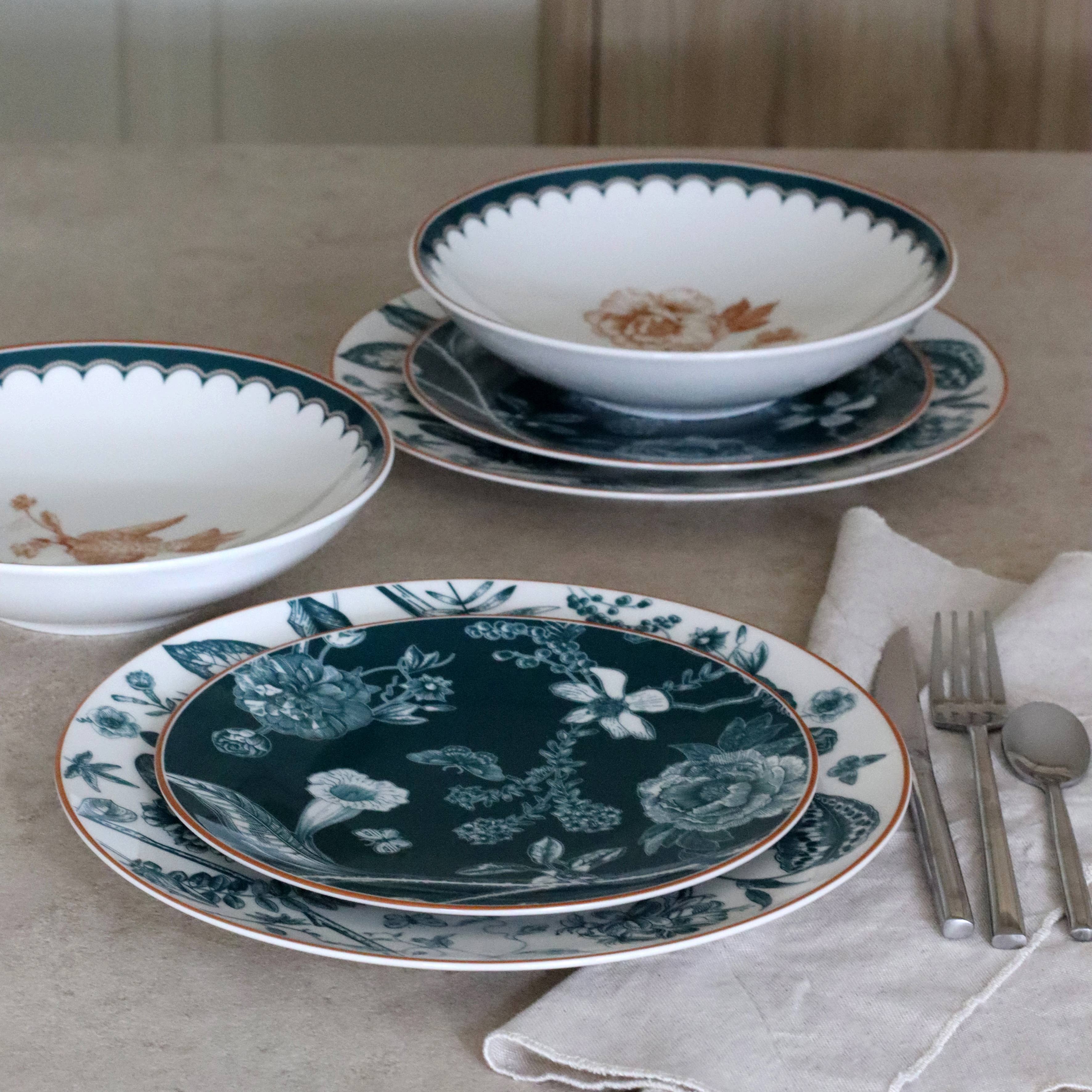 Novastyl - Wholesale Dinner Plate - Botanic dessert plate 20cm in porcelain3