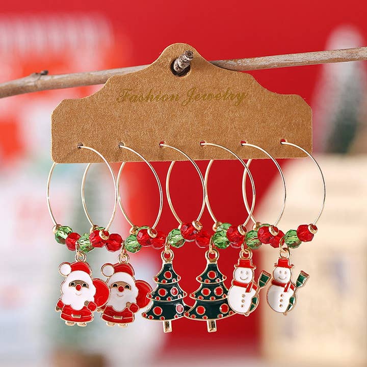 ACCITY - Wholesale Dangle Earrings - PERSONALIZED SIMPLE CHRISTMAS HOLIDAY EARRINGS_CWAJE19871