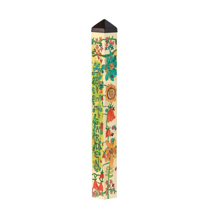 I Must Have Flowers 40" Art Pole for wholesale by Studio M