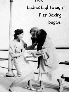 Pier Boxing Hilarious Relationship Friend Greeting Card LOL for wholesale by GrammaBurp Humorous Greeting Cards