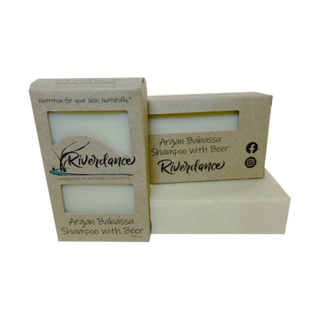 Argan Babassu Shampoo Standard Soap for wholesale by Riverdance Soapworks LLC