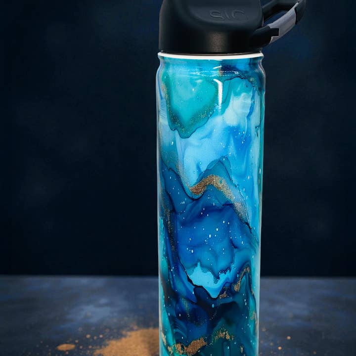 27 oz. SIC Sport Bottle | Gilded Waves for wholesale by SIC Cups