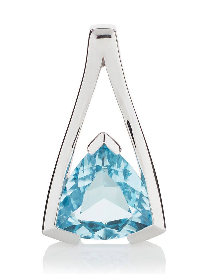 Ciondolo San Valentino in argento con topazio blu per la vendita all'ingrosso da parte di Manja