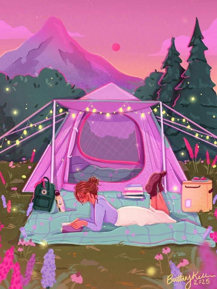 Joyeux Camper pour la vente par Brittany Keller Art