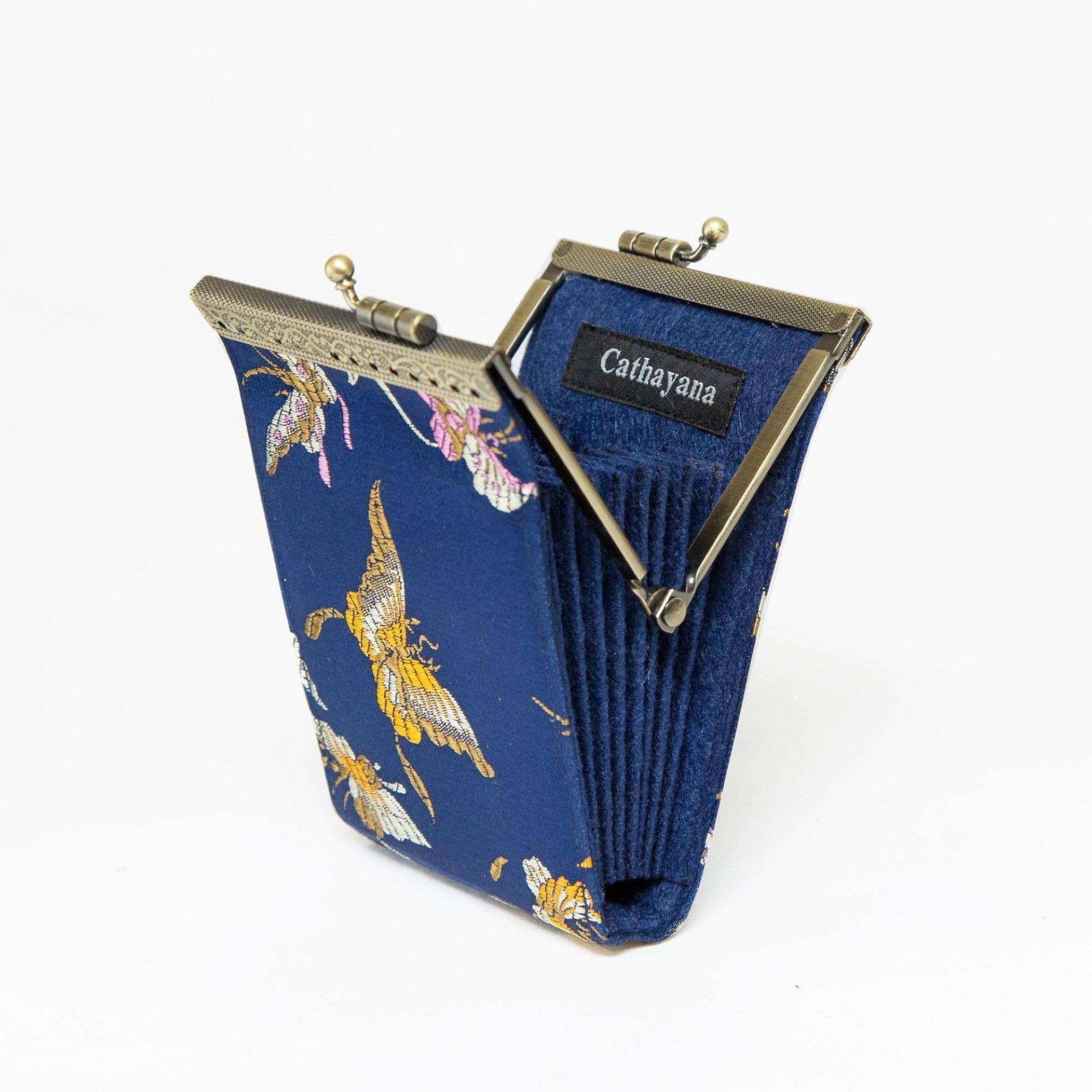 Cathayana - Venta al por mayor Tarjetero - Mujer - Portatarjetas RFID Brocado Mariposa4