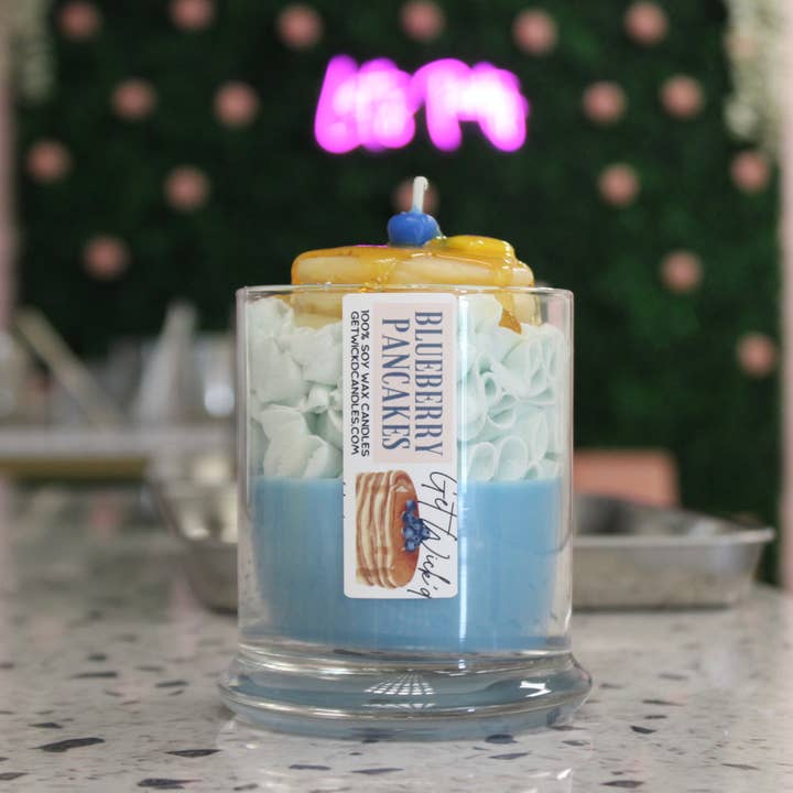 Vela Blueberry Pancakes para venta al por mayor de Get Wick'd Candle Co.