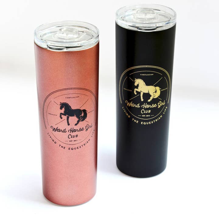 Gobelet de voyage Weird Horse Girl Club pour la vente par Spiced Equestrian