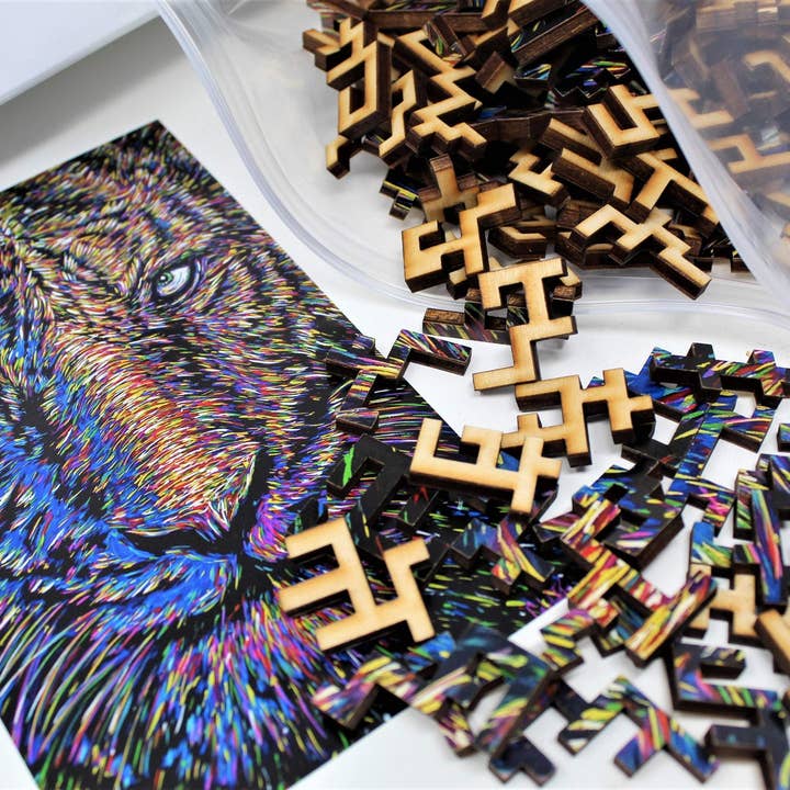 Eye of the Tiger Jigsaw Puzzle - 326 Pieces for wholesale by Bewilderness