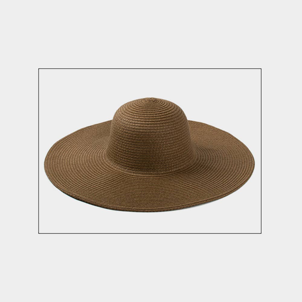 Sensibling Corp. - Wholesale Straw Hat - Women's - Solid Straw Sun Hat
3
