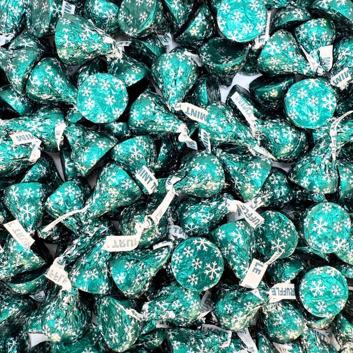 Candy In Bulk - Vente Chocolat - Hershey’s Kisses Chocolat Noir Fourré à la Truffe à la Menthe – Pack Économique en Vrac2