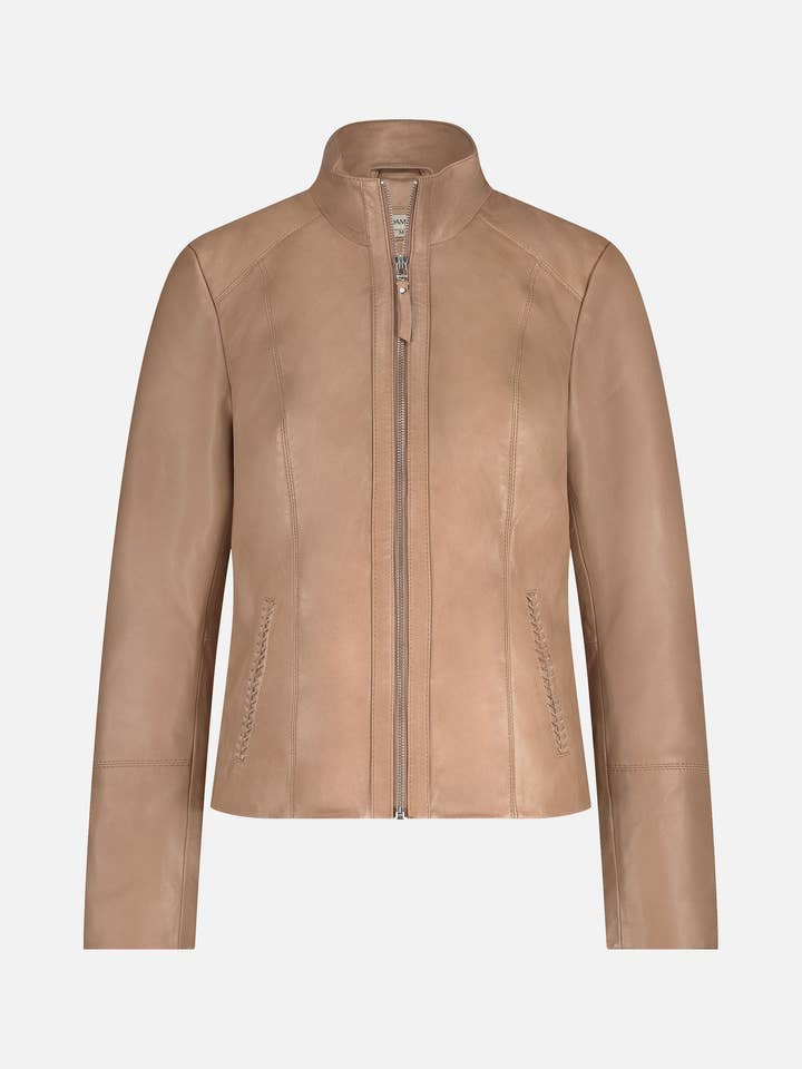 Amsterdam Heritage Leather Belts, Bags, Jackets & Apparel - Wholesale Leather Jacket - Women's - Chicago | Black and Creme Women's Leather Urban Jacket12