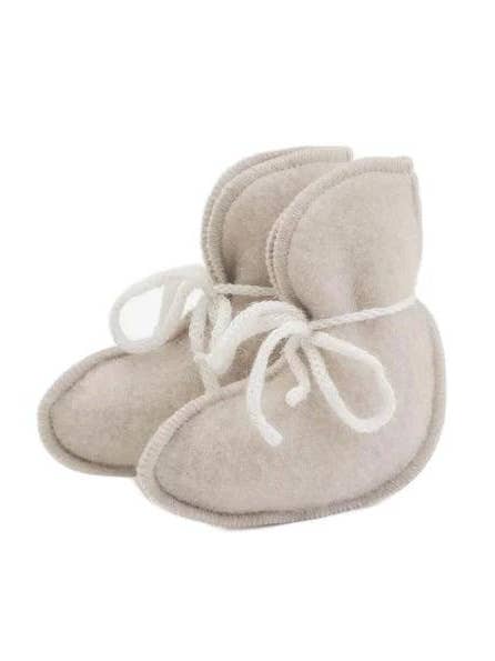 Meias para bebê/recém-nascido em lã merino bege por atacado de Lille Barn